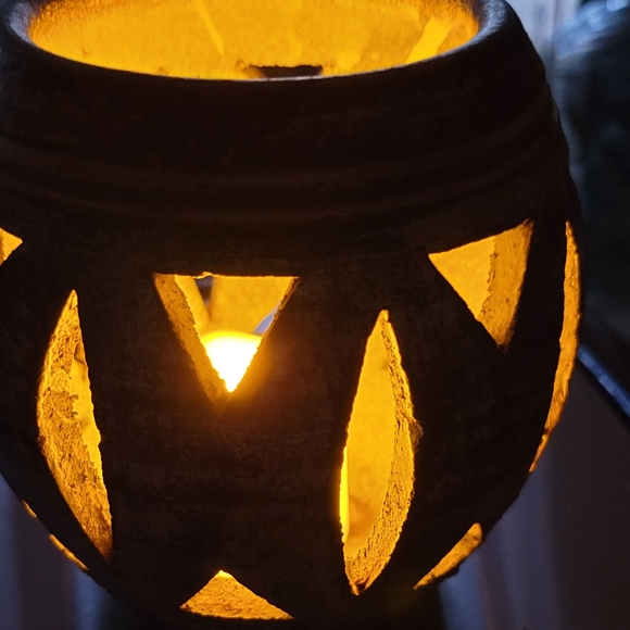 Studio Art Pottery Pot Luminary Candle Holder Hand Made Design Ceramics - Picture 12 of 12